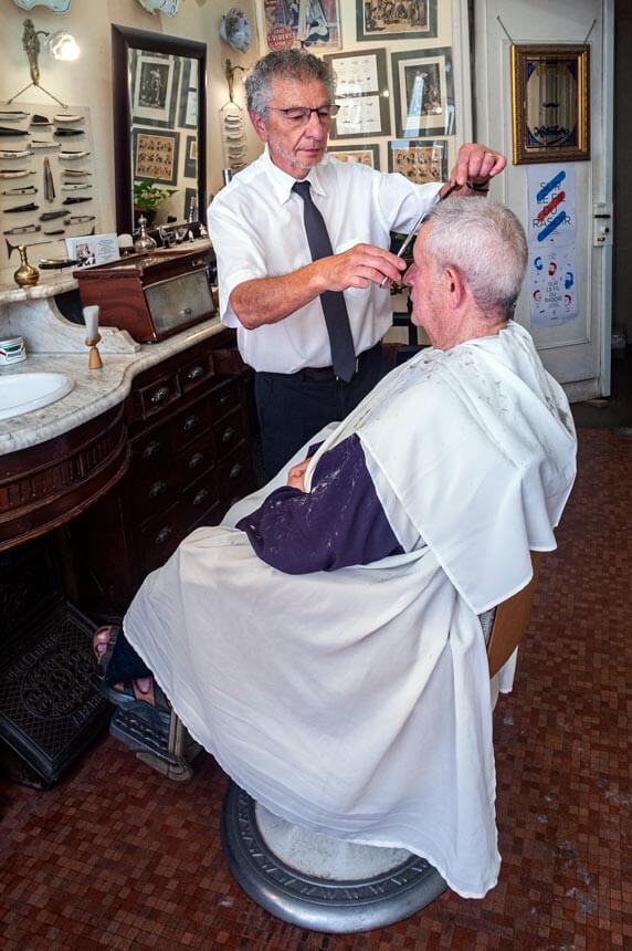 Photo reportage métier Alain Maître Barbier Paris