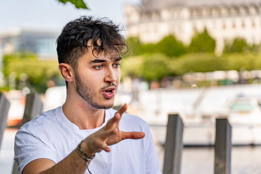 Reportage portrait événementiel plein air Slam Poetry Nantes