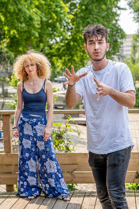 Reportage spectacle artistique plein air Slam Poetry Nantes