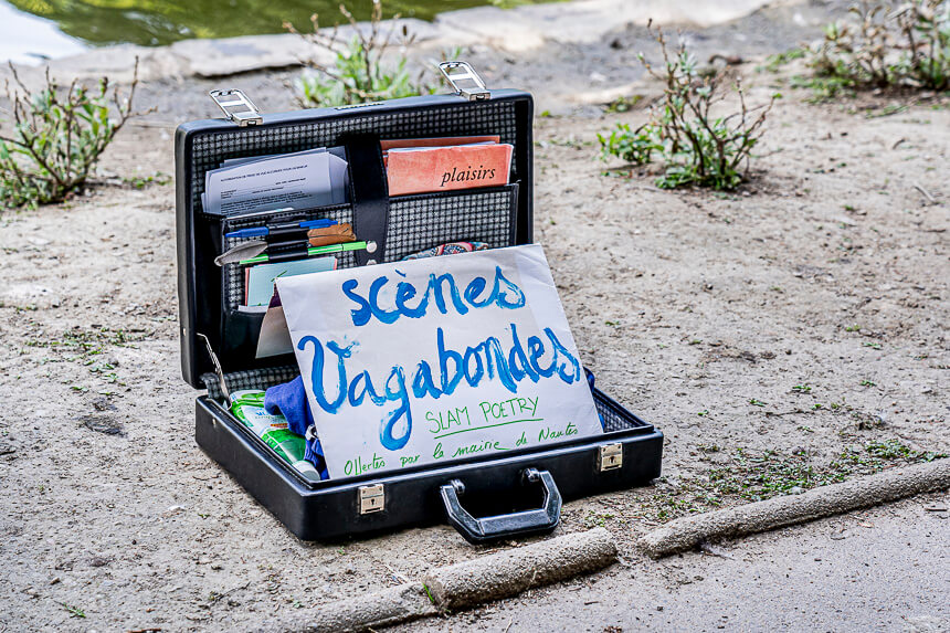 Reportage événement artistique plein air Slam Poetry Nantes