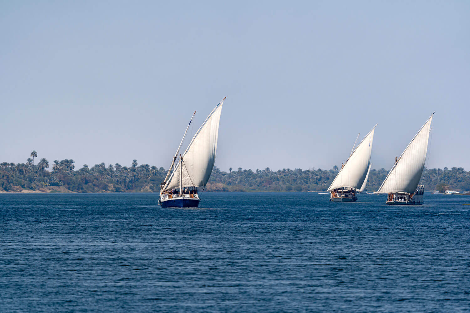 Bateaux traditionnels, Le Nil, Égypte