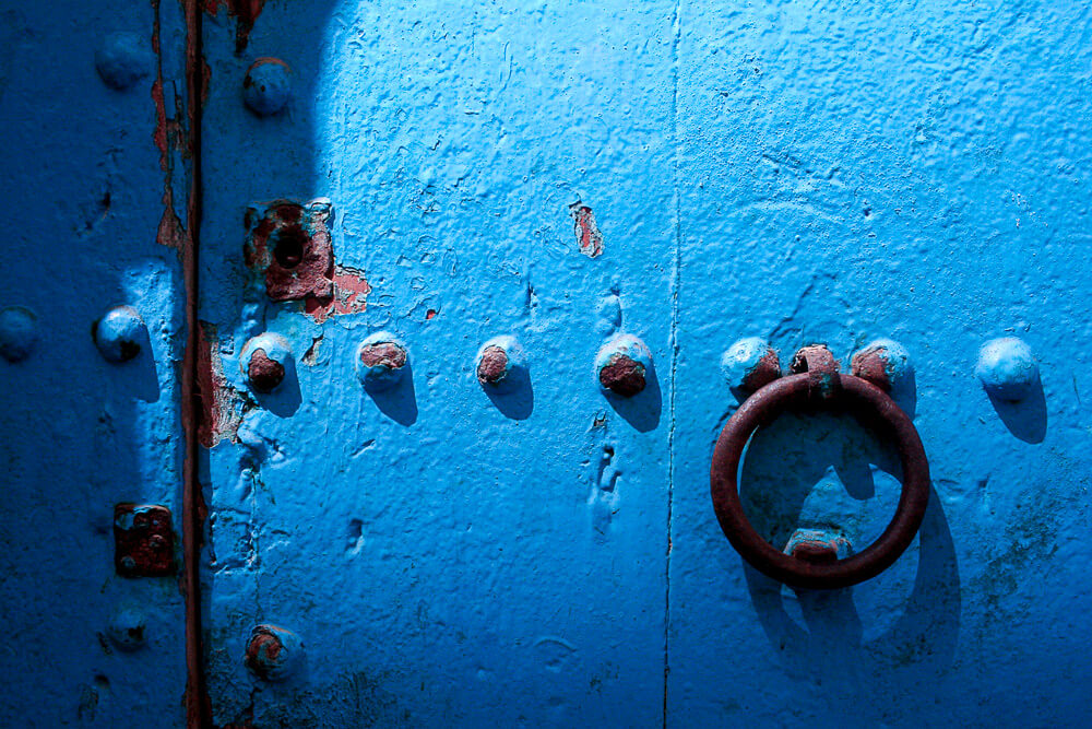 Porte bleue, Médina d'Essaouira, Maroc