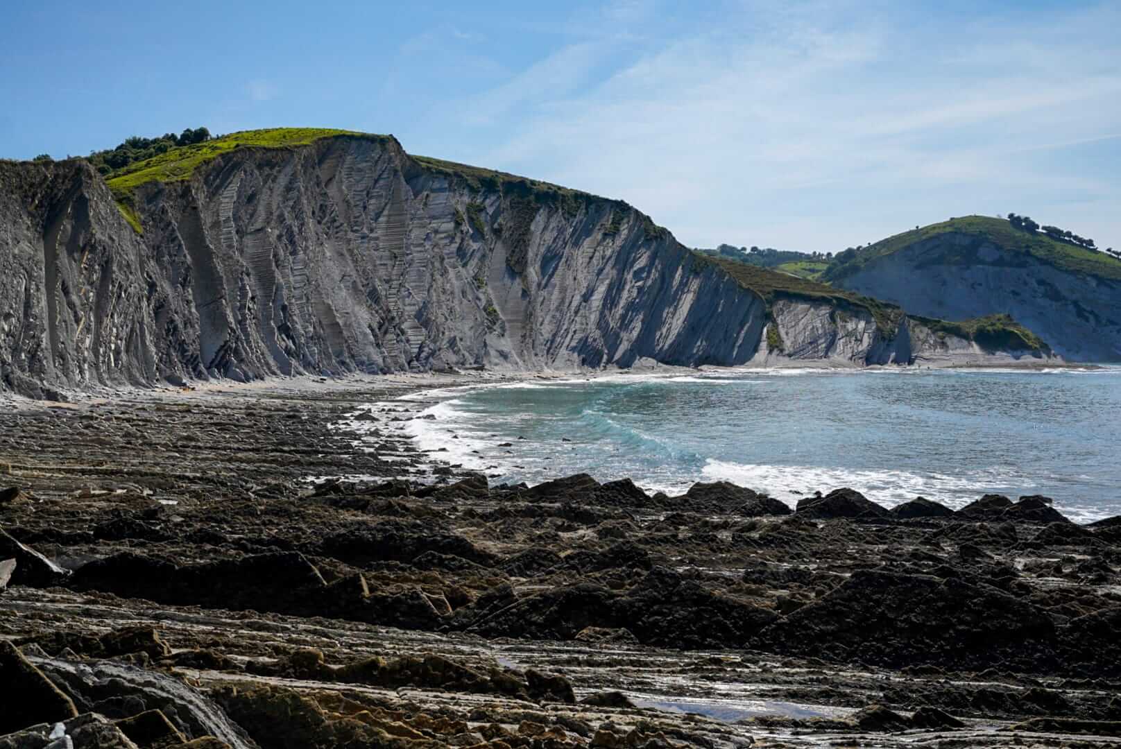 Plage de Sakoneta, Deba, Espagne