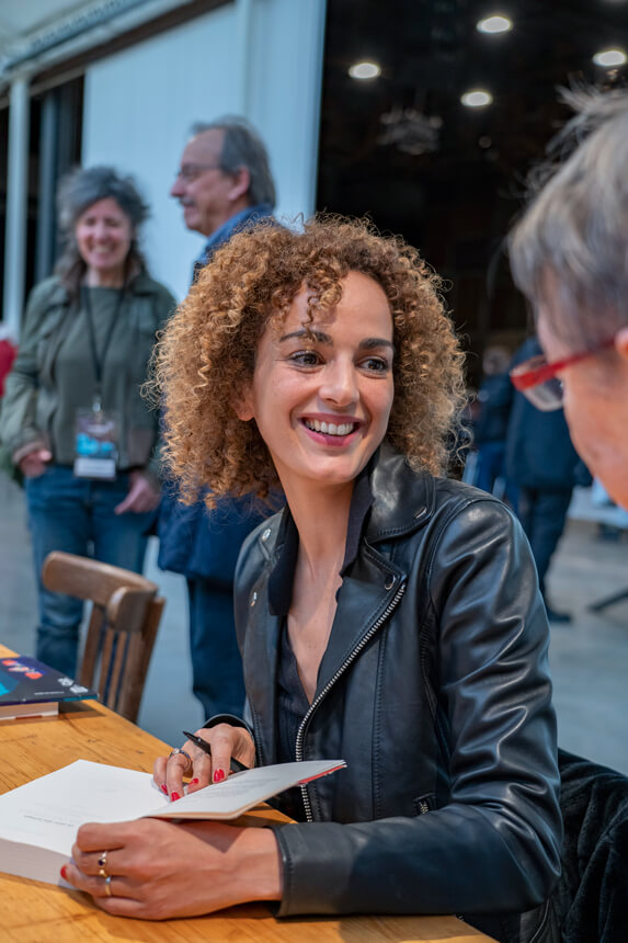 Reportage événement Atlantide 2020 auteure journaliste Leïla Slimani